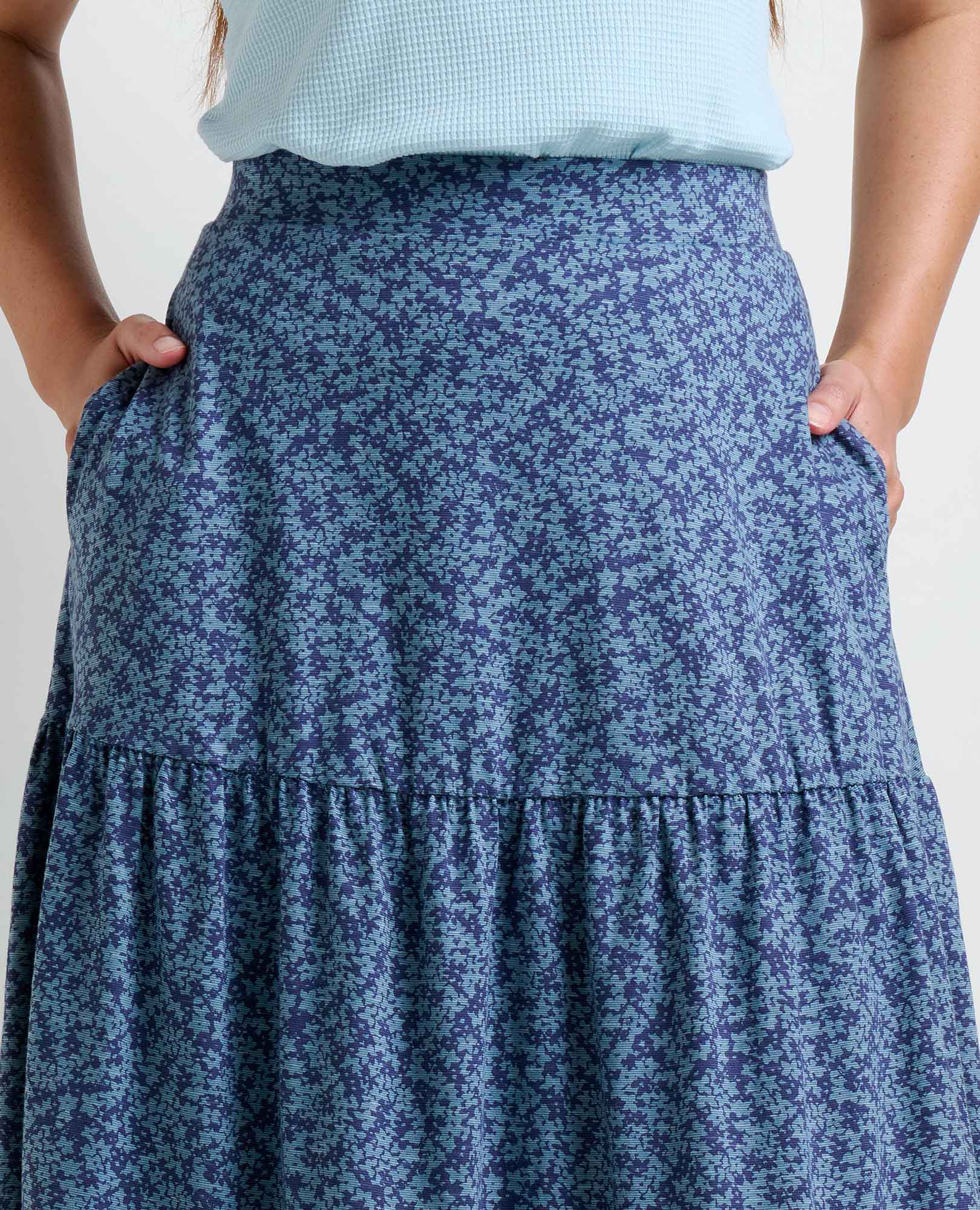 Marigold Tiered Midi Skirt