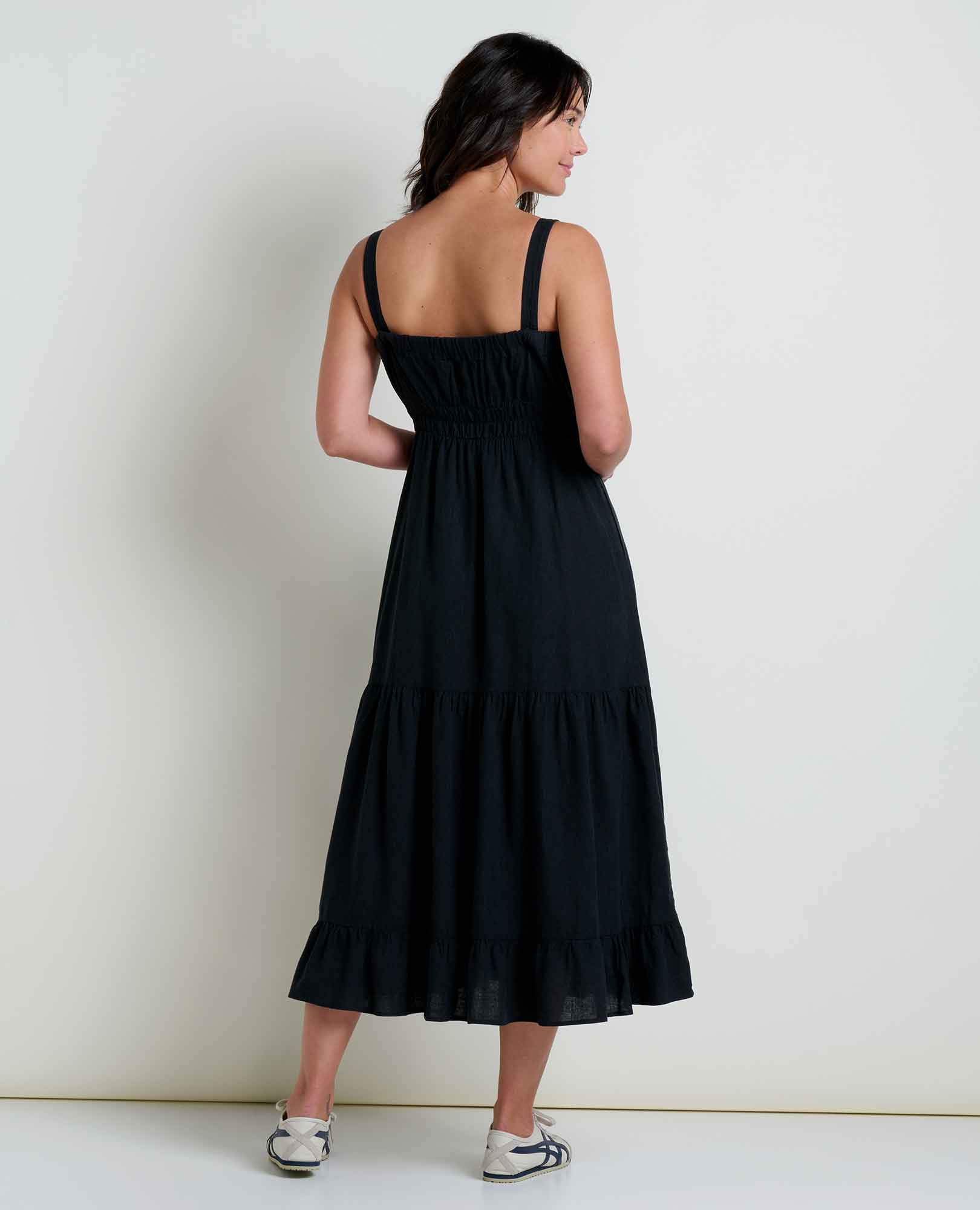 Taj Hemp Tiered Midi Dress