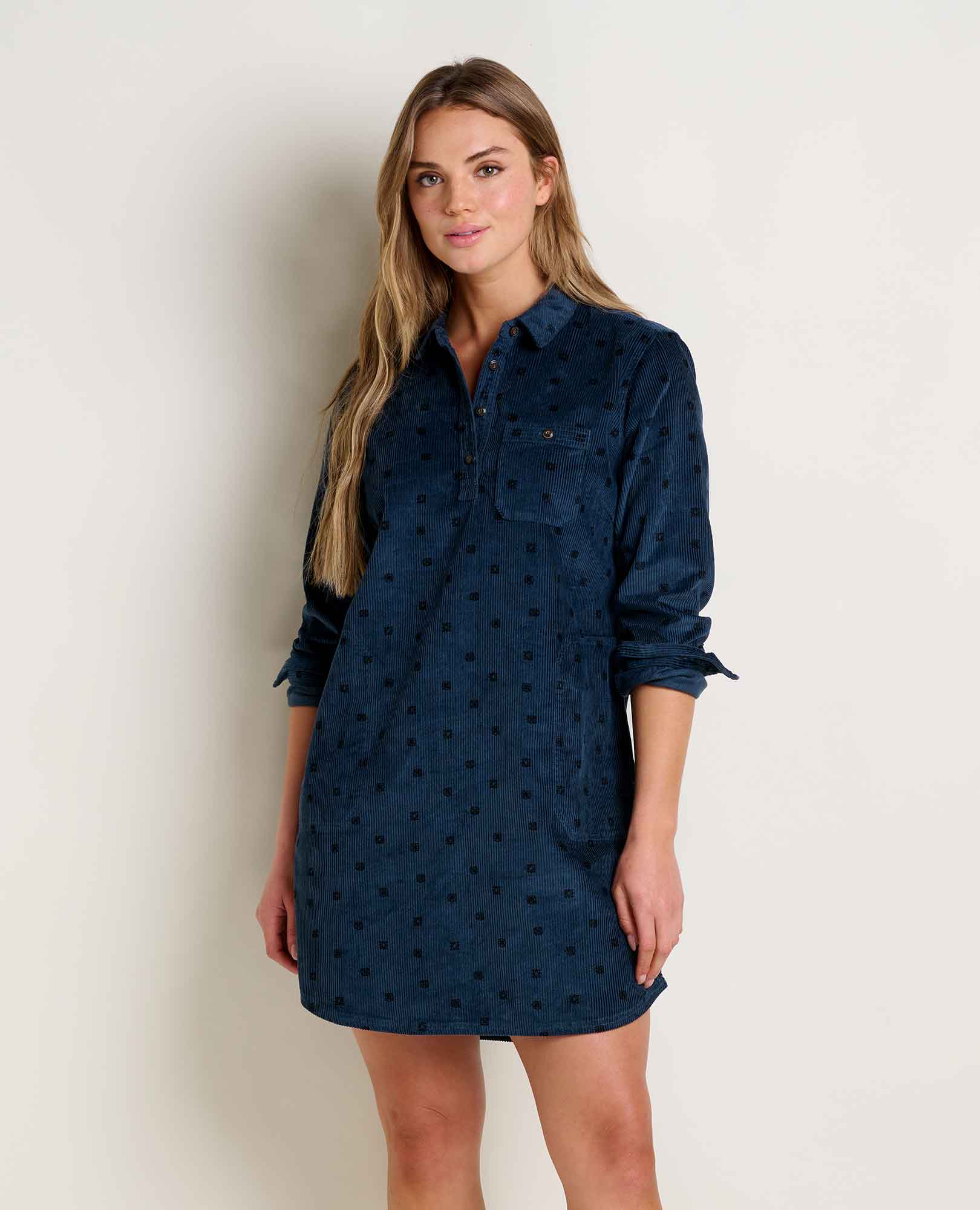 Cascadia Popover Cord Dress
