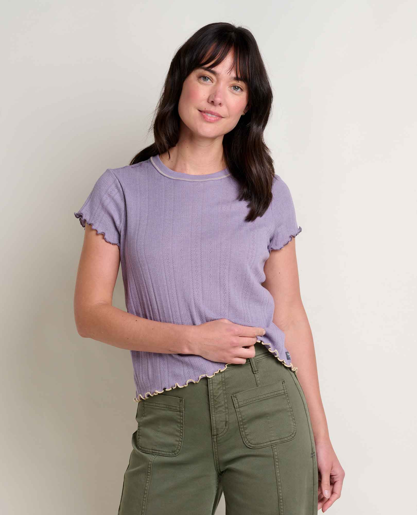 Foothill Pointelle Baby Tee