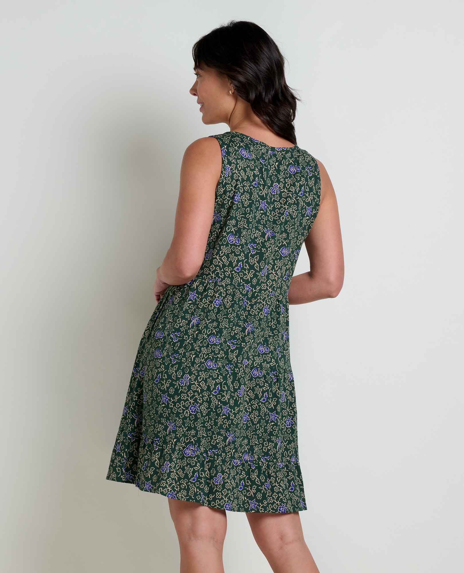 Manzana Tiered Sleeveless Dress