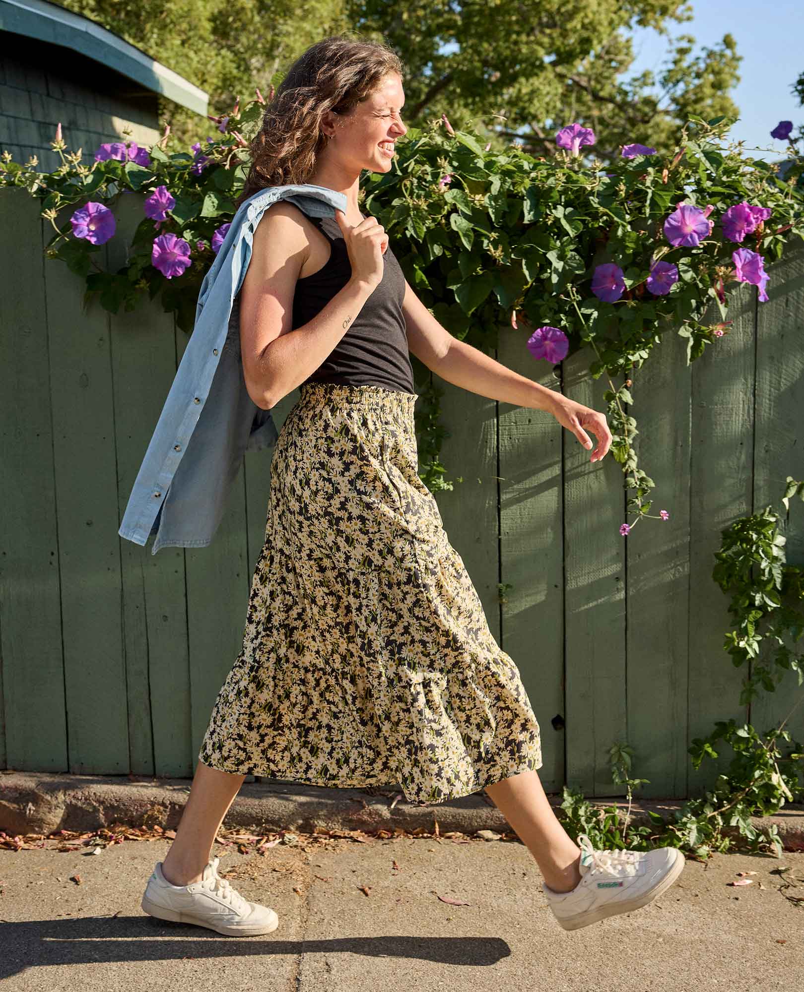 Sunkissed Tiered Midi Skirt