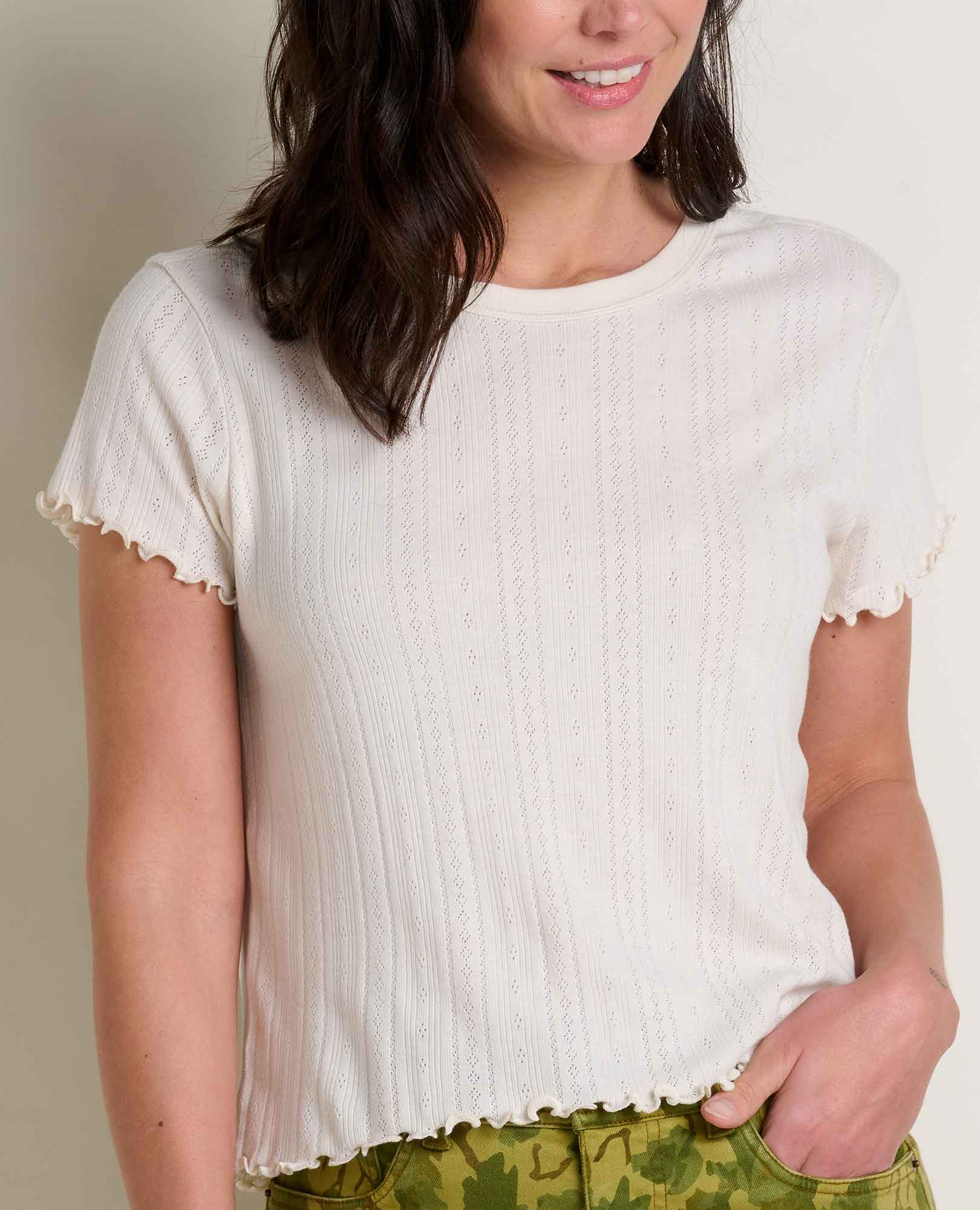 Foothill Pointelle Baby Tee