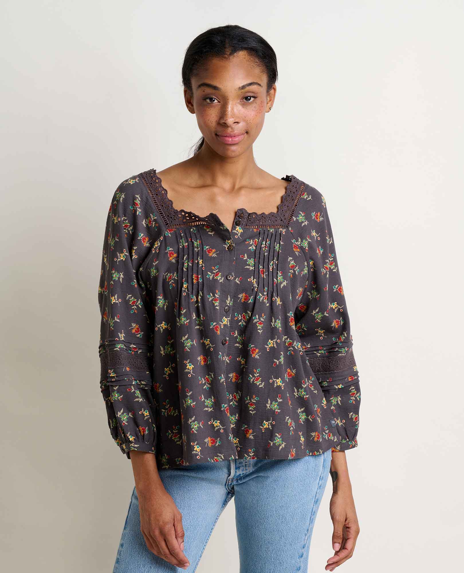 Manzana Peasant Long Sleeve Shirt