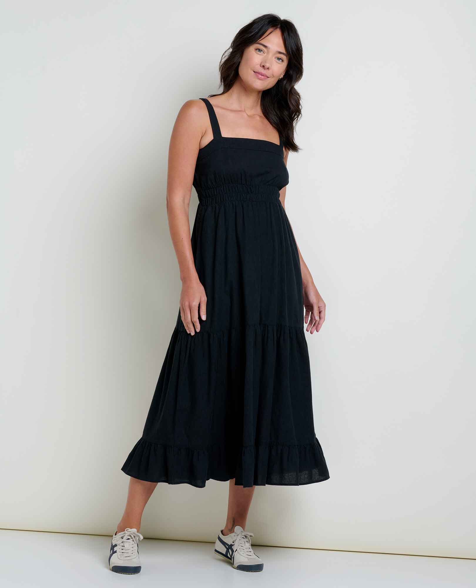 Taj Hemp Tiered Midi Dress