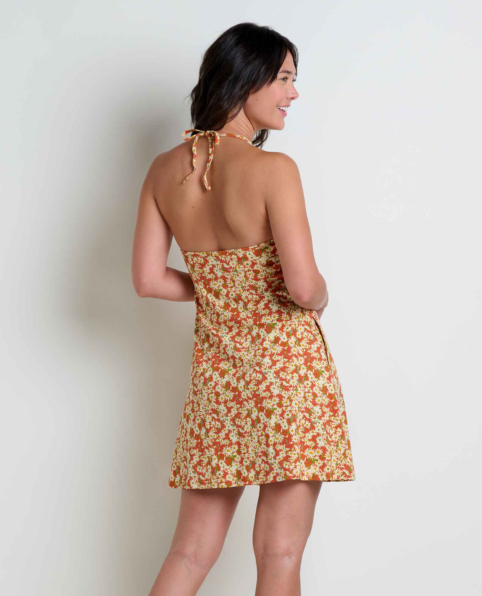 Plumeria Halter Dress