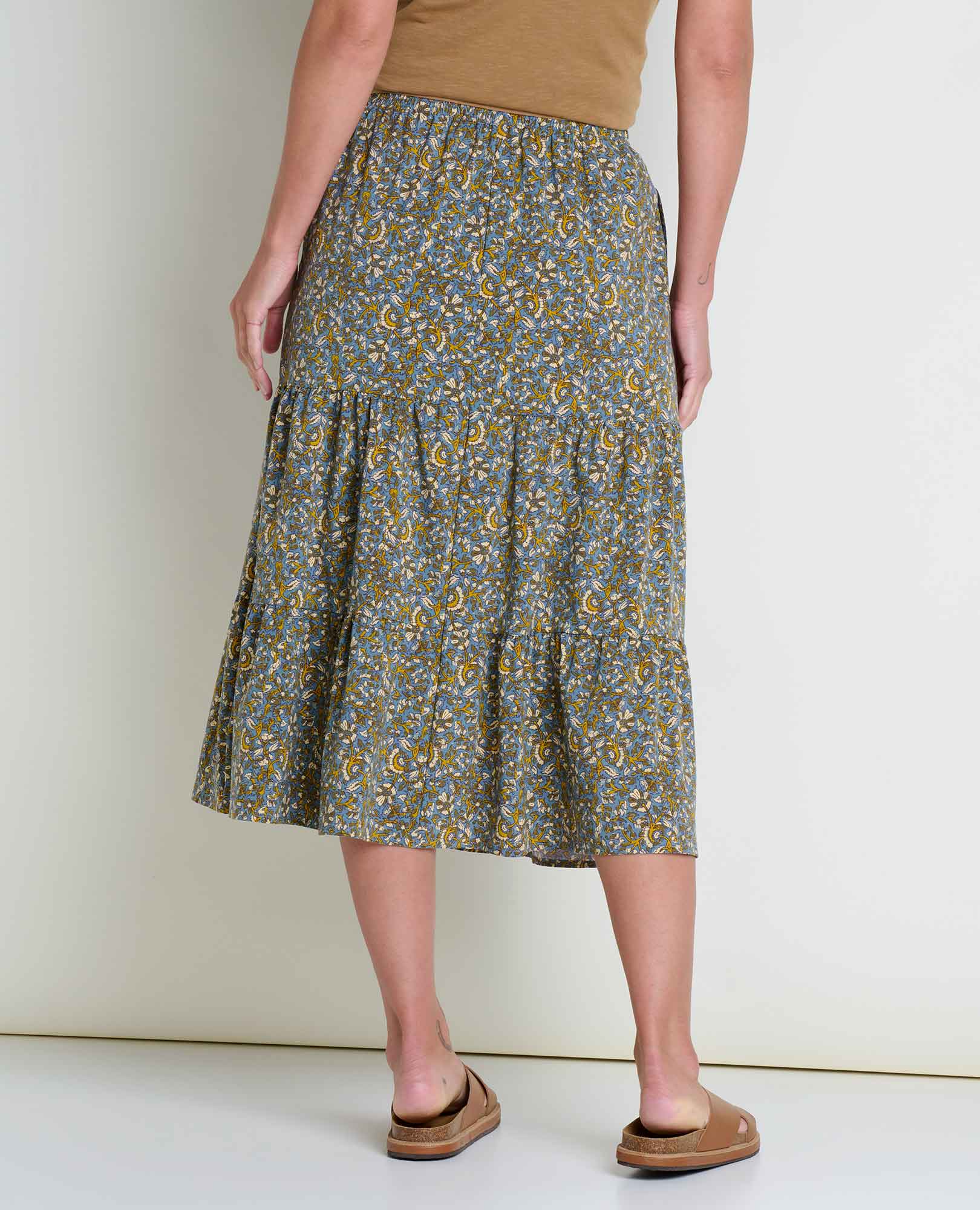 Sunkissed Tiered Midi Skirt