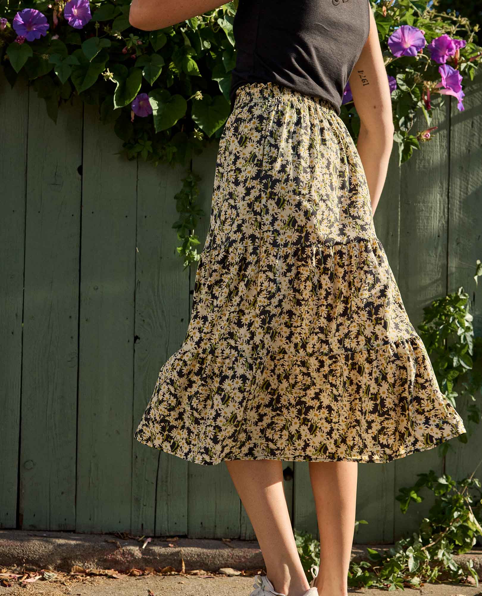 Sunkissed Tiered Midi Skirt