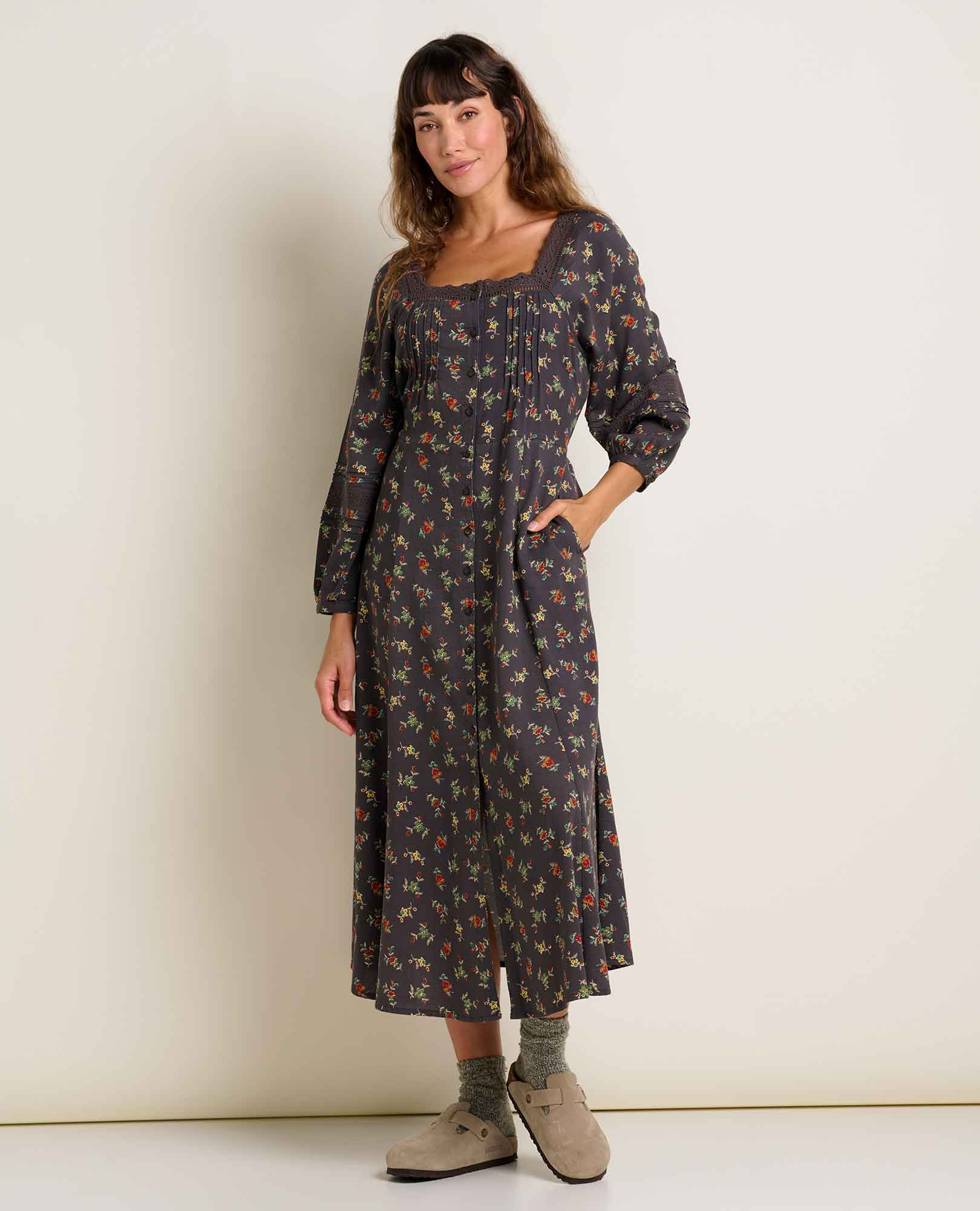 Manzana Square Neck Dress
