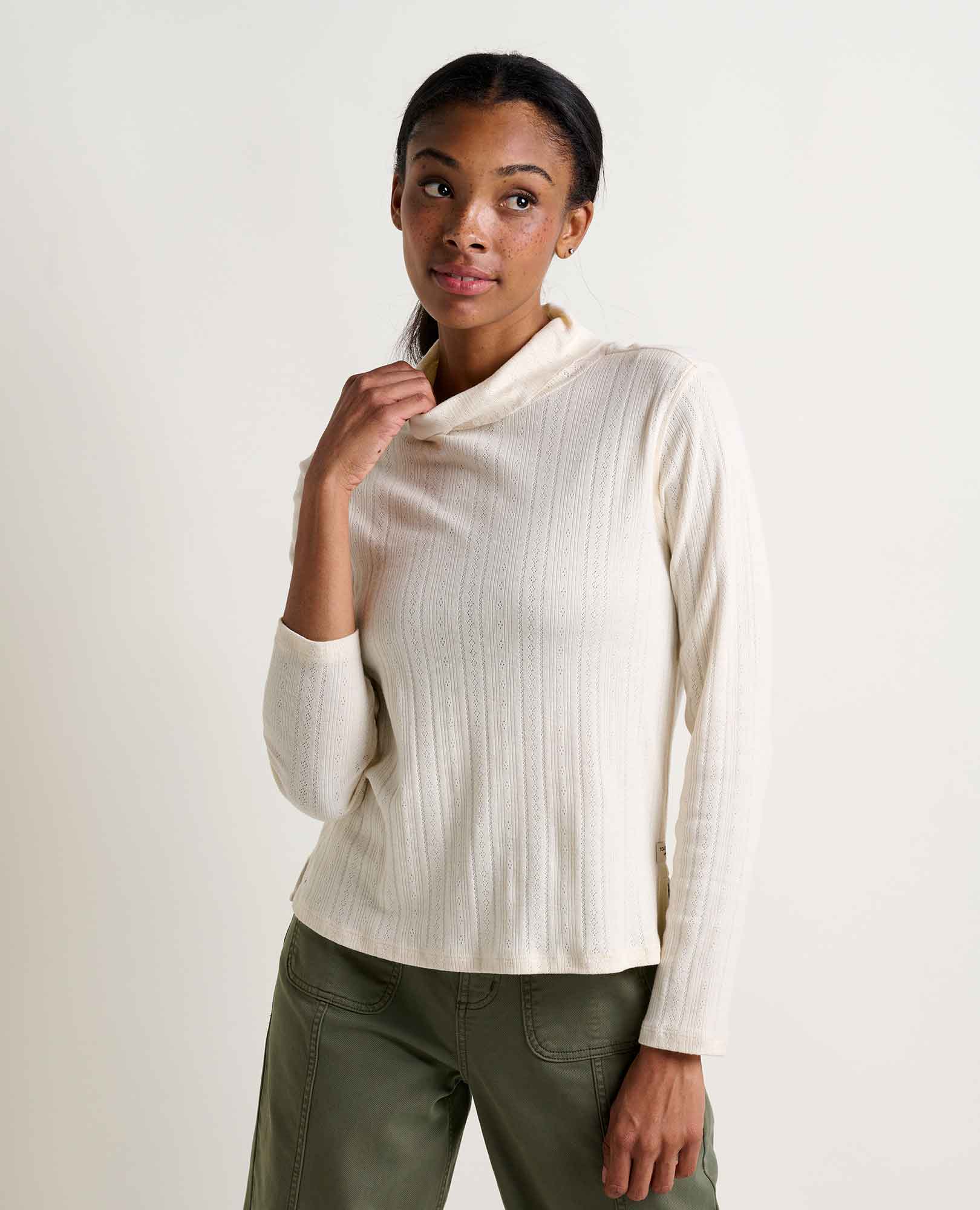 Foothill Pointelle Long Sleeve T-Neck