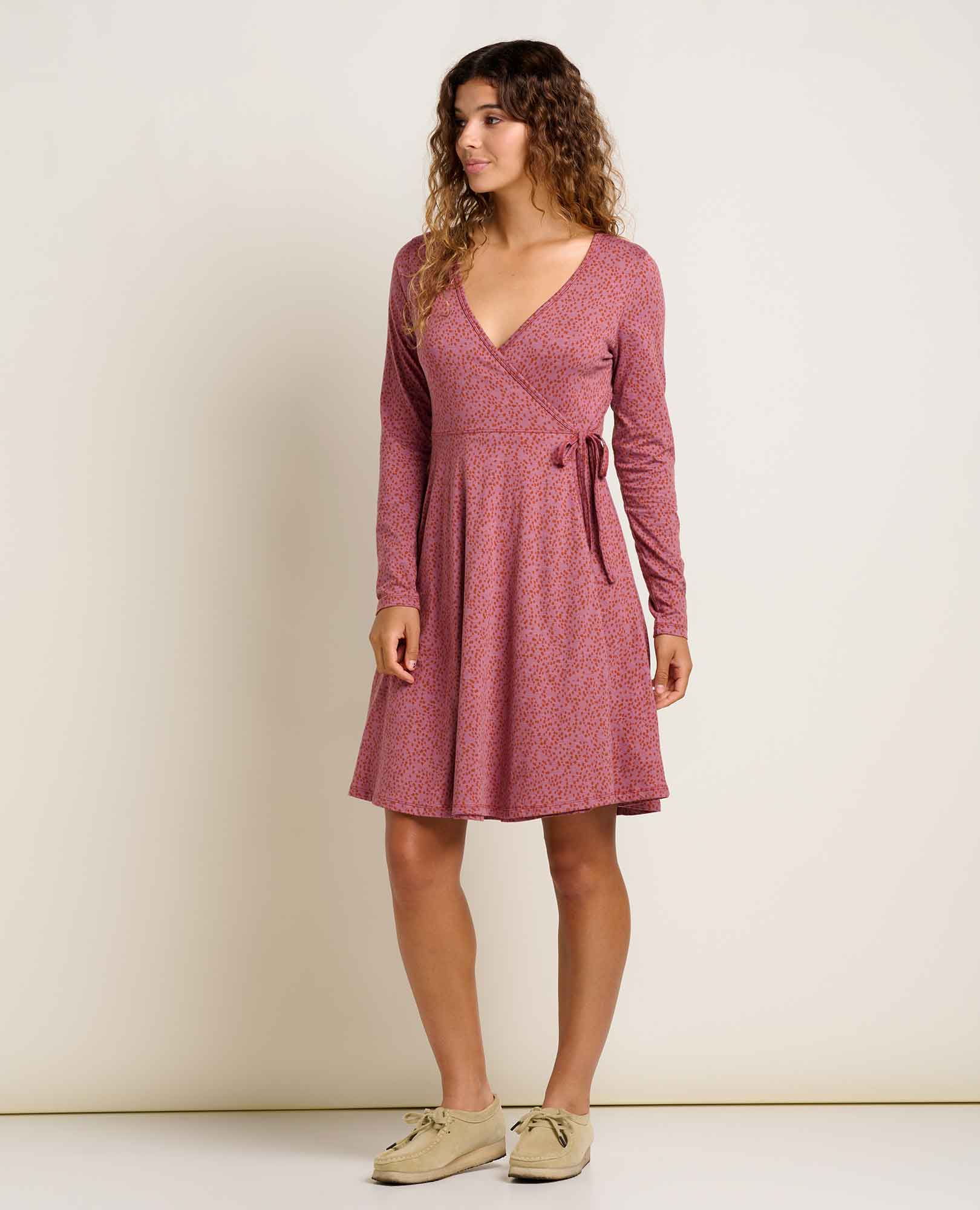 Freesia Long Sleeve Wrap Dress
