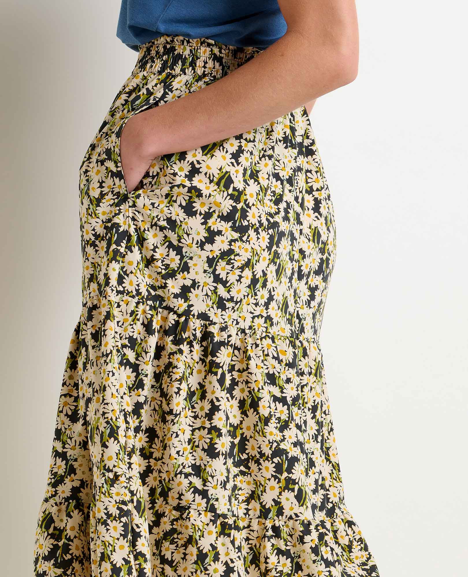 Sunkissed Tiered Midi Skirt