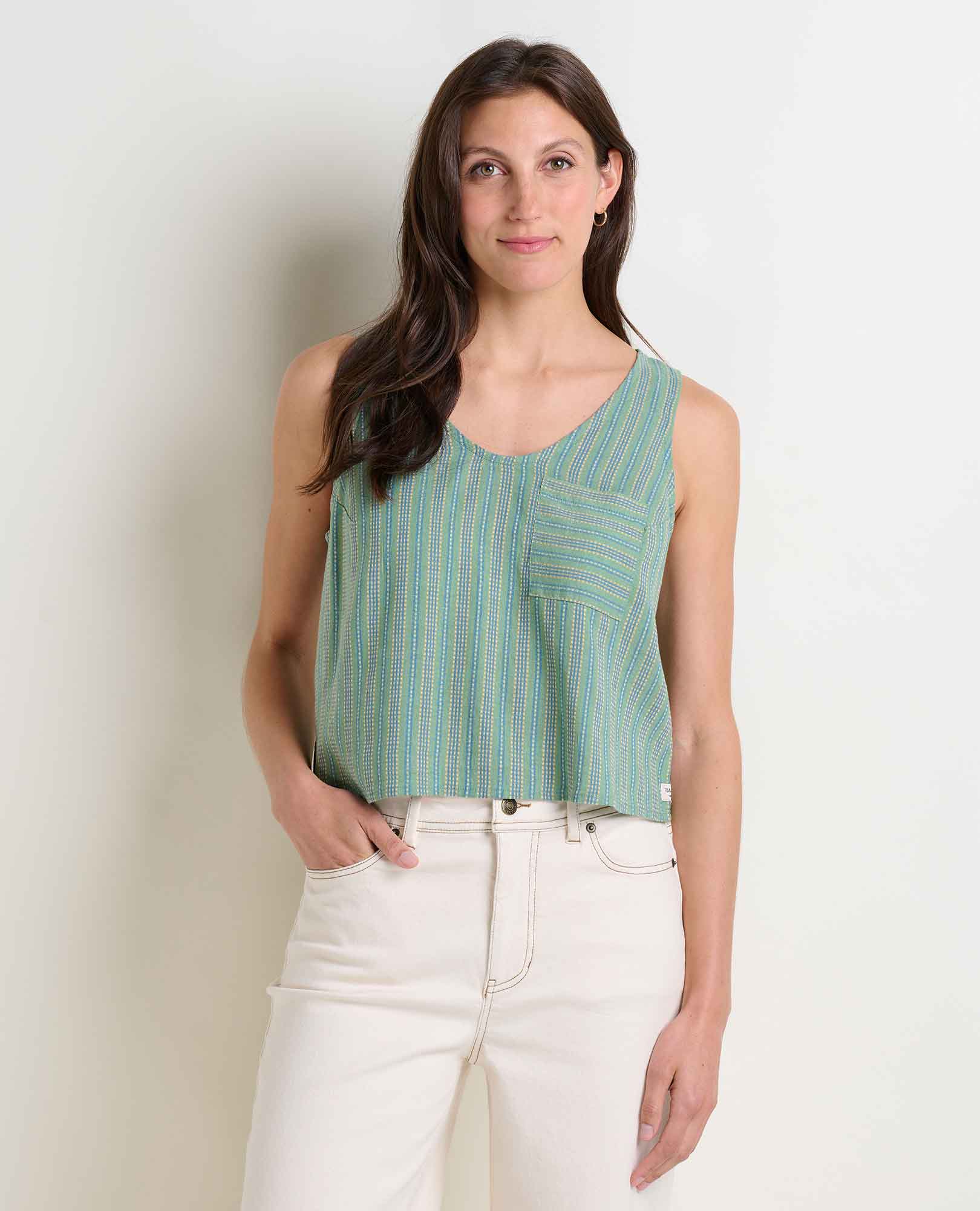Taj Hemp Button Back Tank II