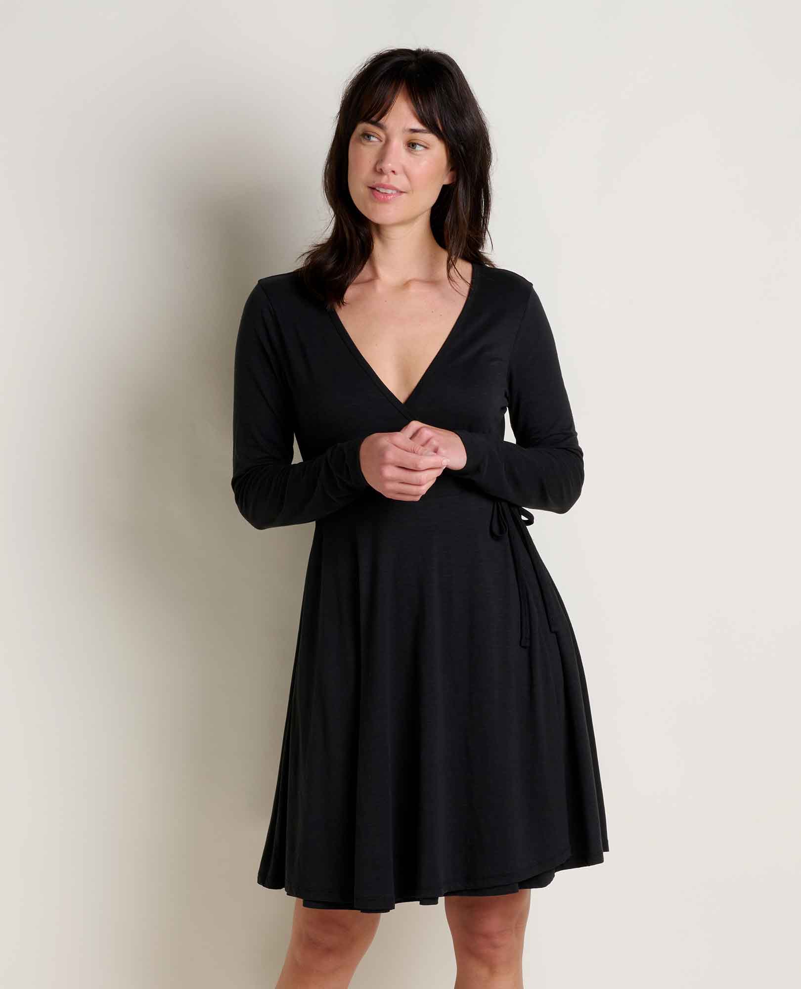 Freesia Long Sleeve Wrap Dress