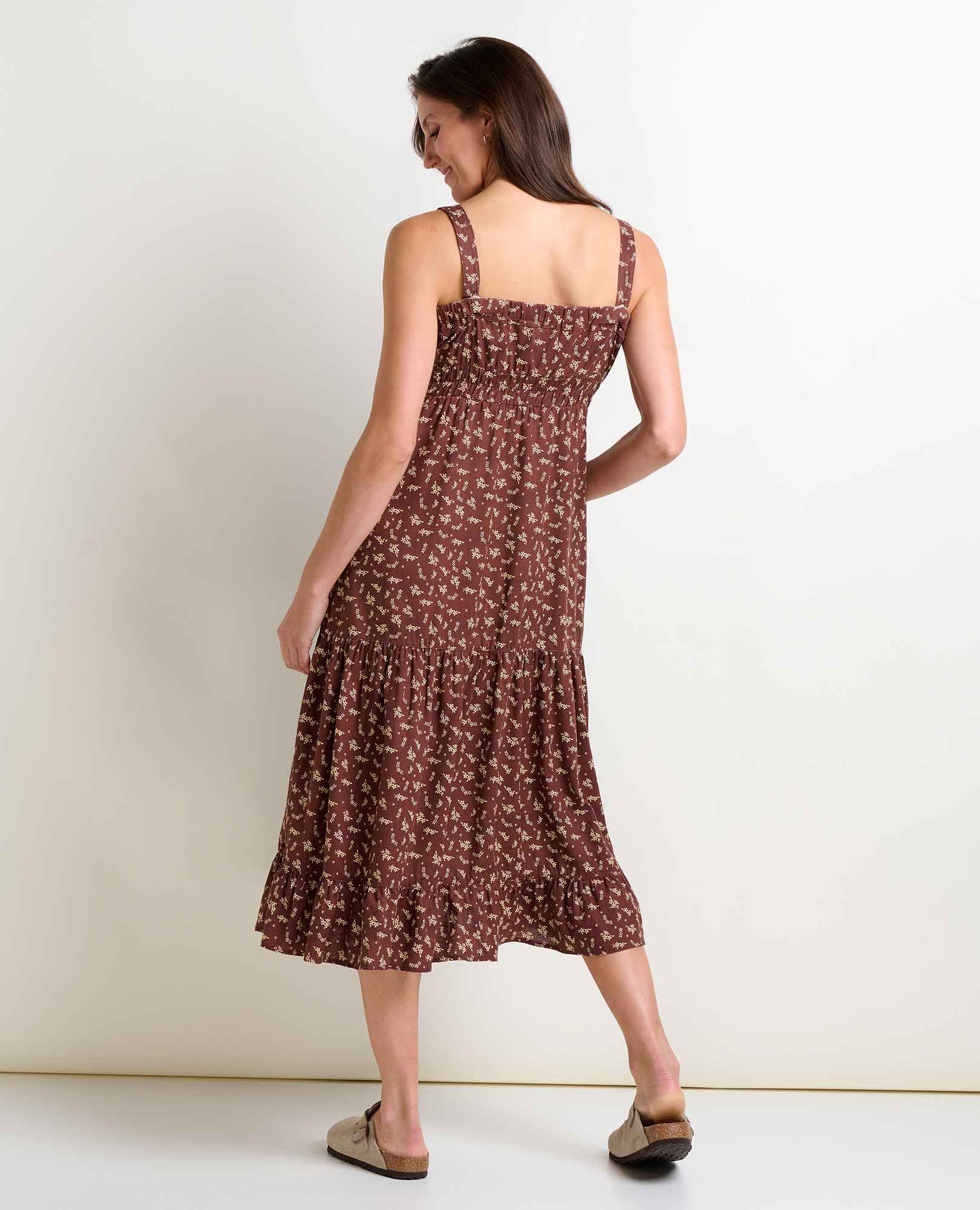 Taj Hemp Tiered Midi Dress