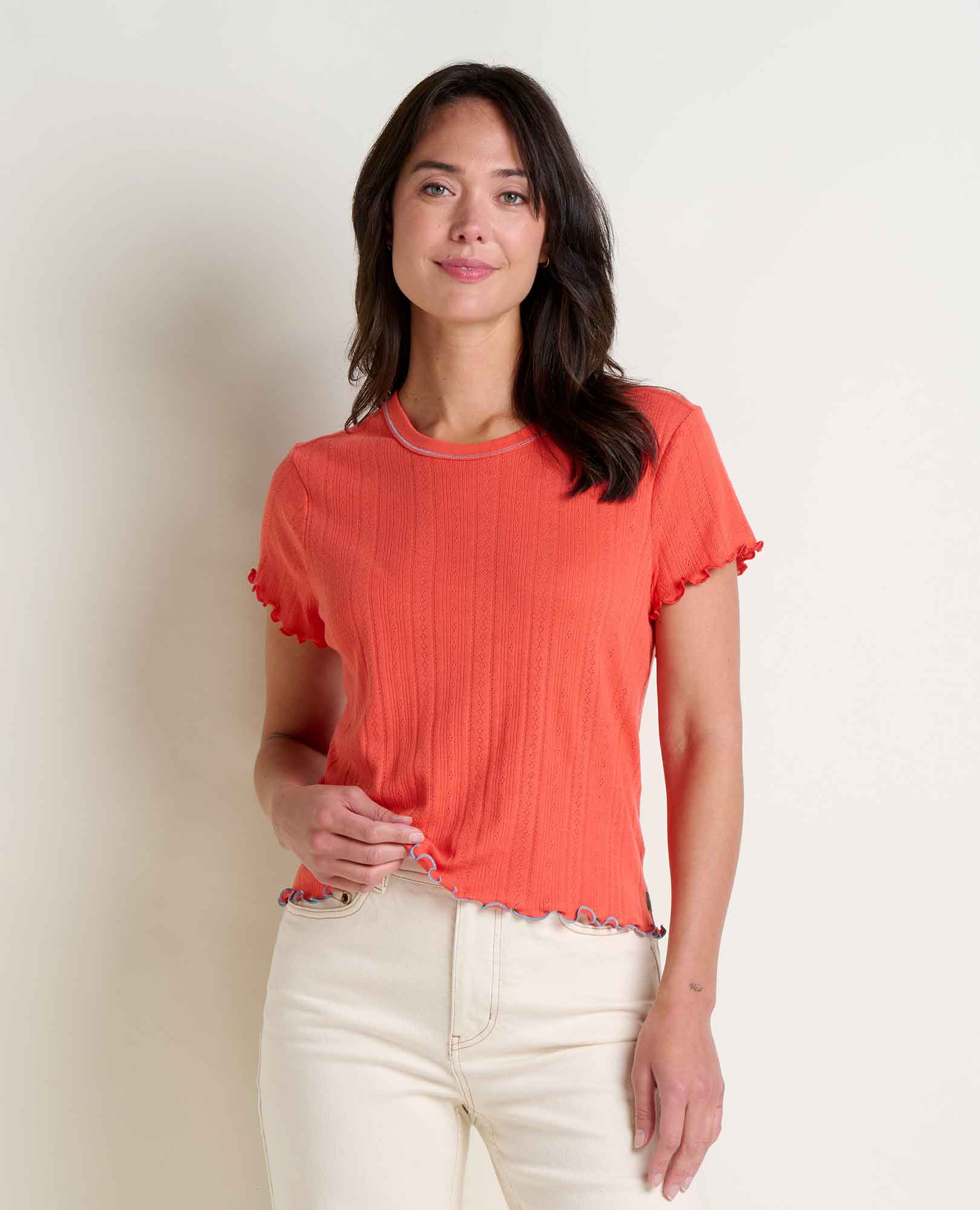 Foothill Pointelle Baby Tee