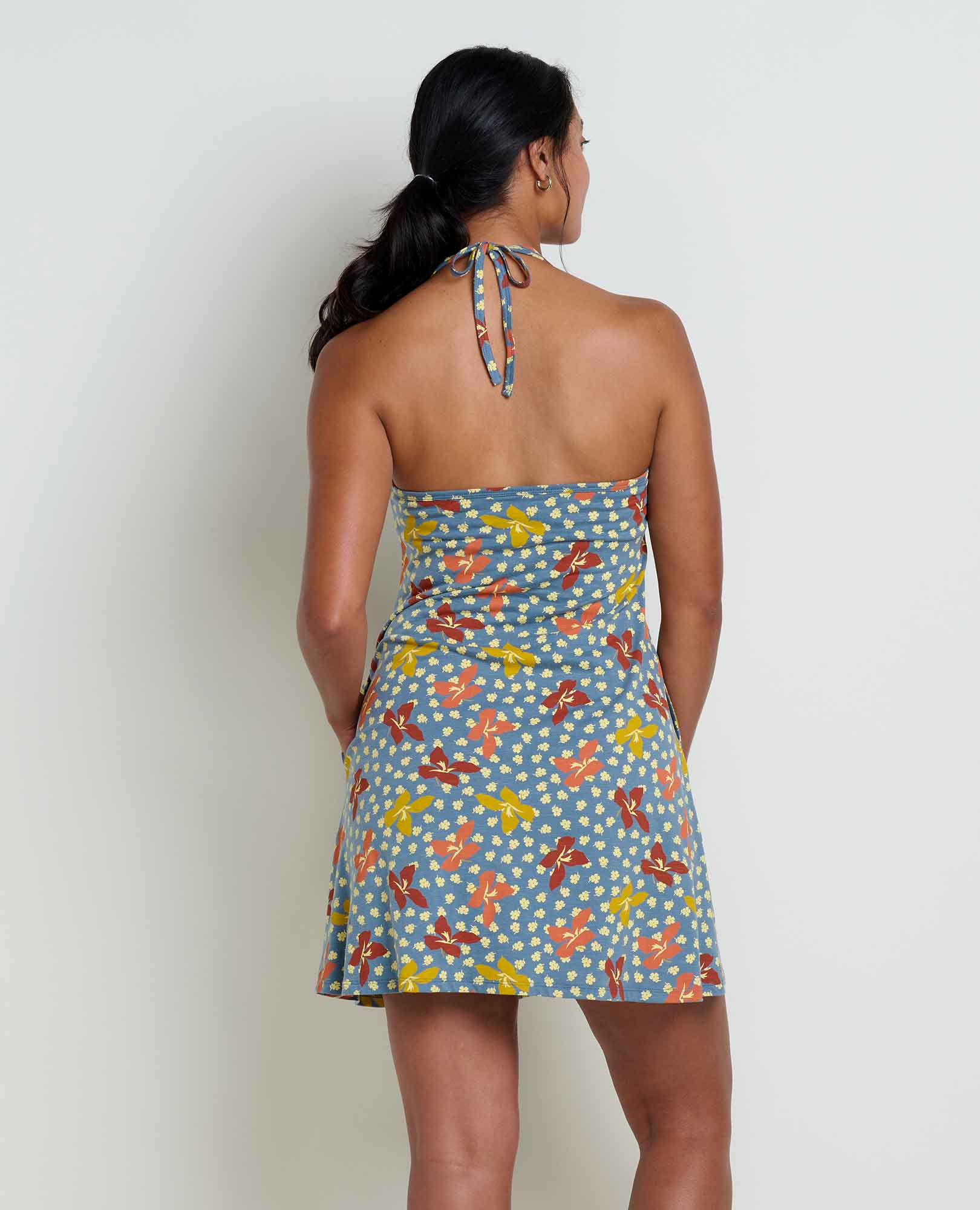 Plumeria Halter Dress