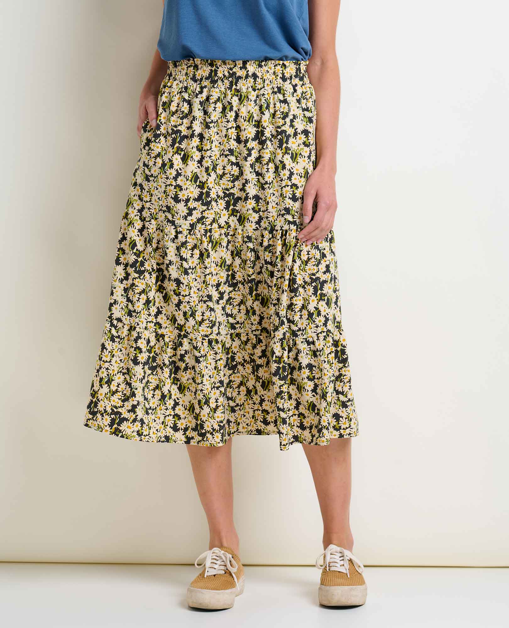 Sunkissed Tiered Midi Skirt