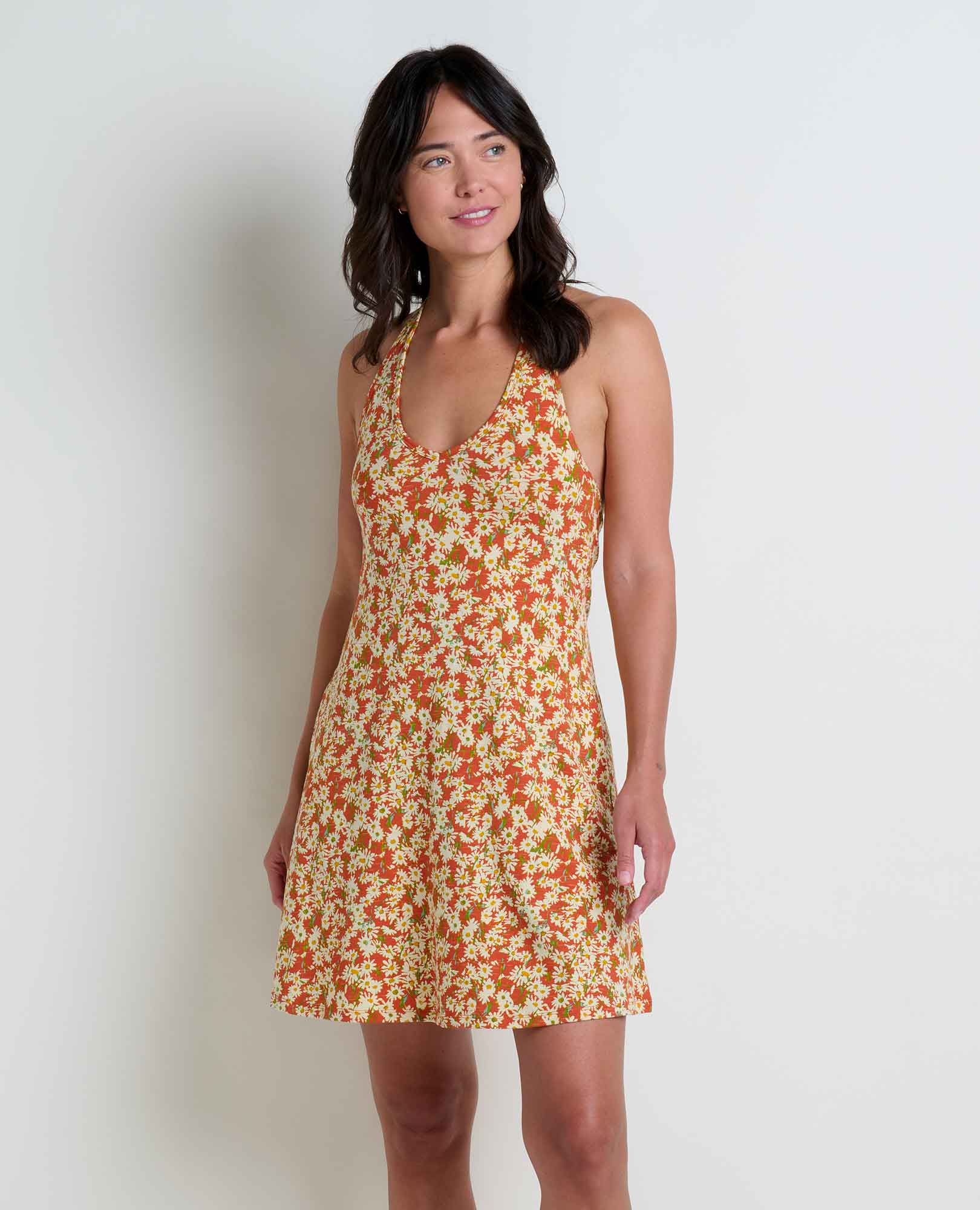 Plumeria Halter Dress