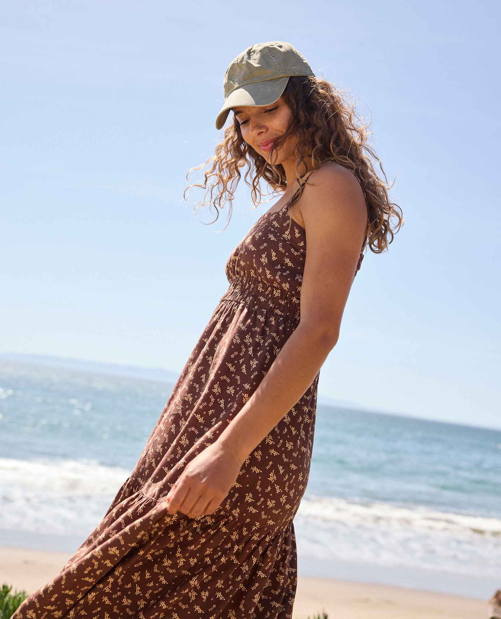 Taj Hemp Tiered Midi Dress