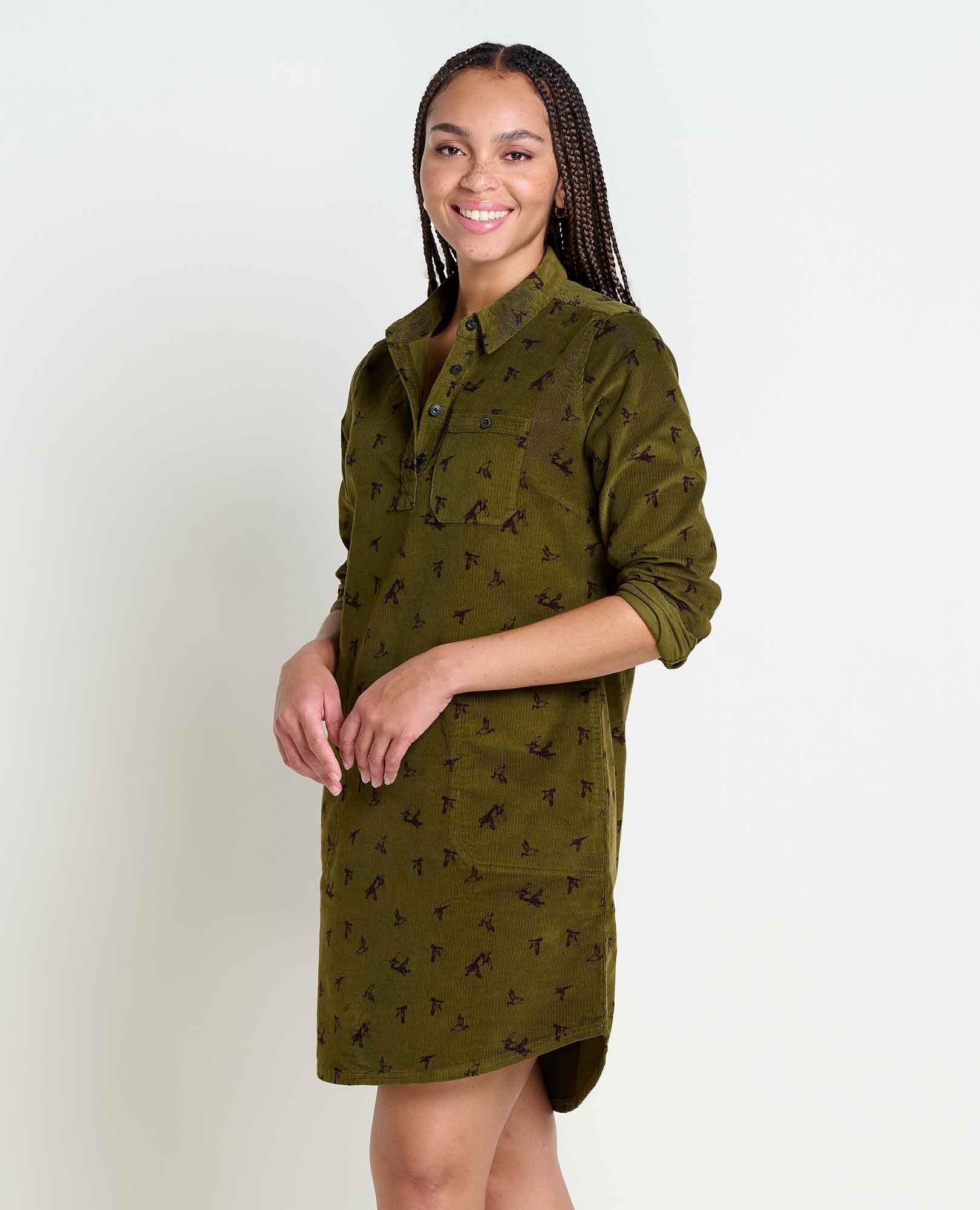 Scouter Cord Shirtdress