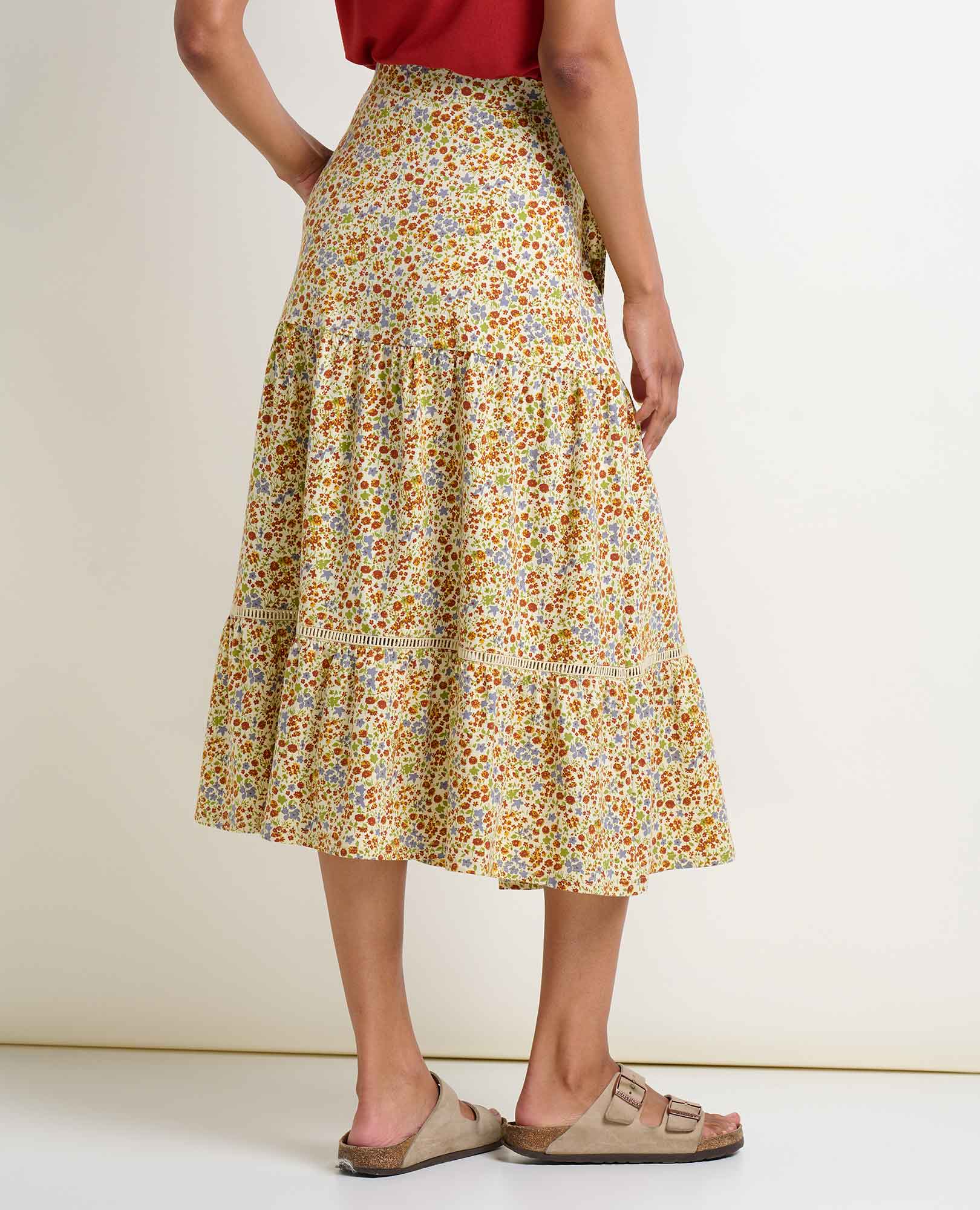 Marigold Tiered Midi Skirt