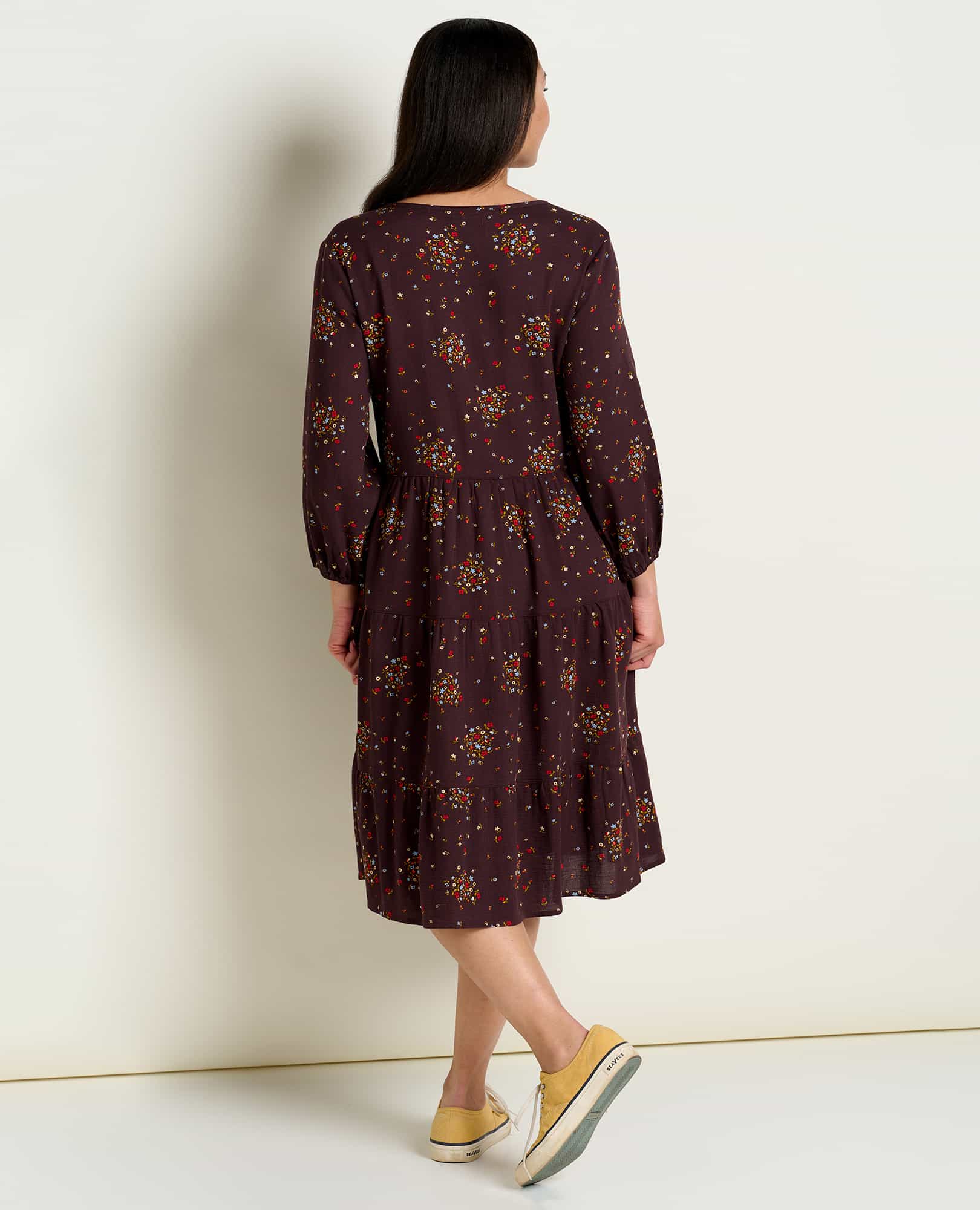 Manzana Tiered Long Sleeve Dress