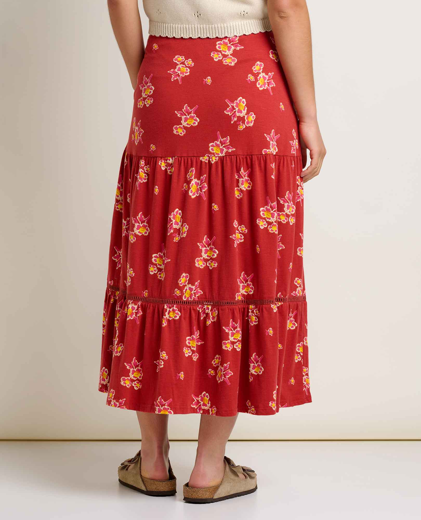 Marigold Tiered Midi Skirt