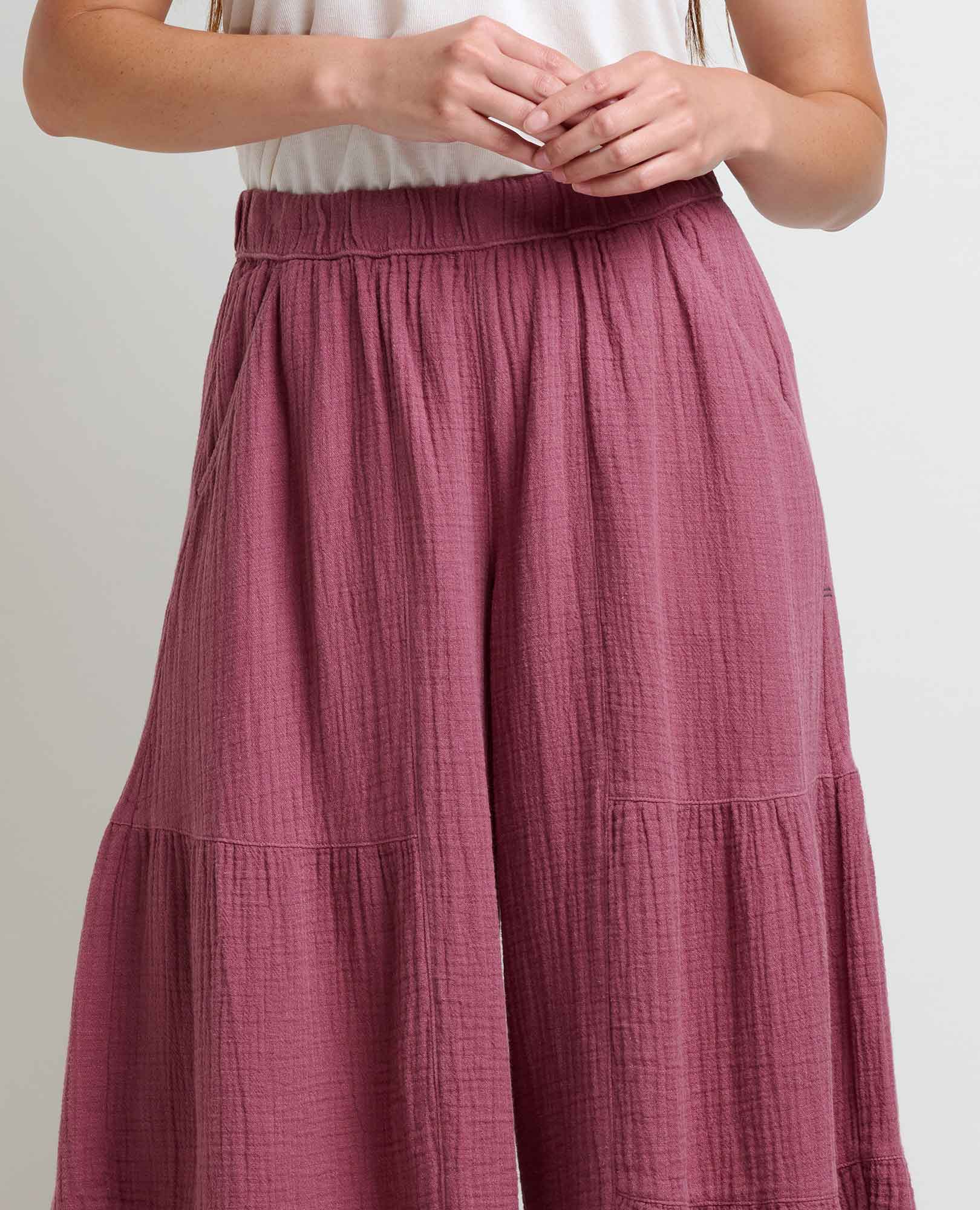 Tate Double Weave Palazzo Pant