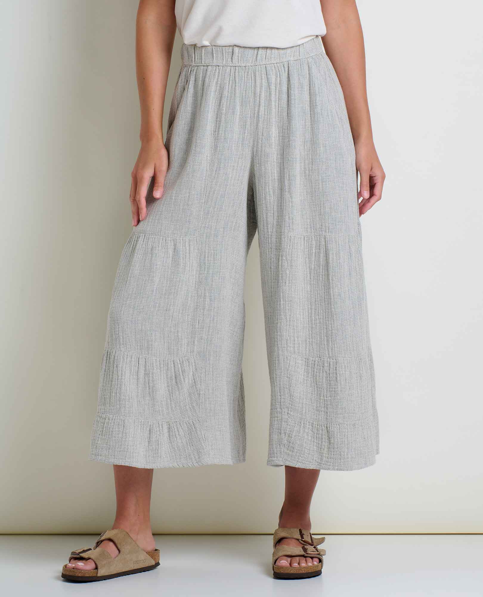 Tate Double Weave Palazzo Pant