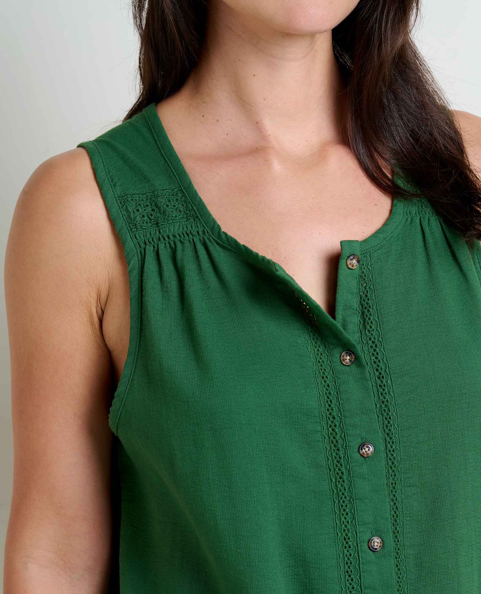 Manzana Button Front Tank