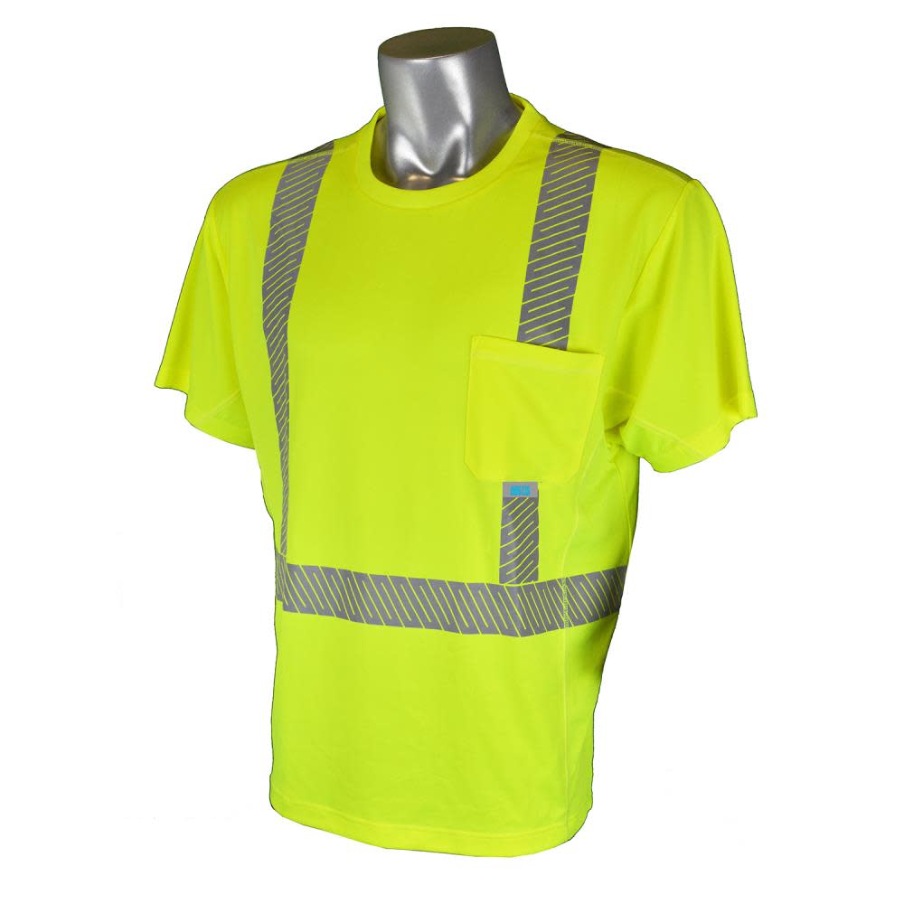 Radians Cooling & Wicking Short Sleeve T ShirtClass 2 Hi Viz Green 3X
