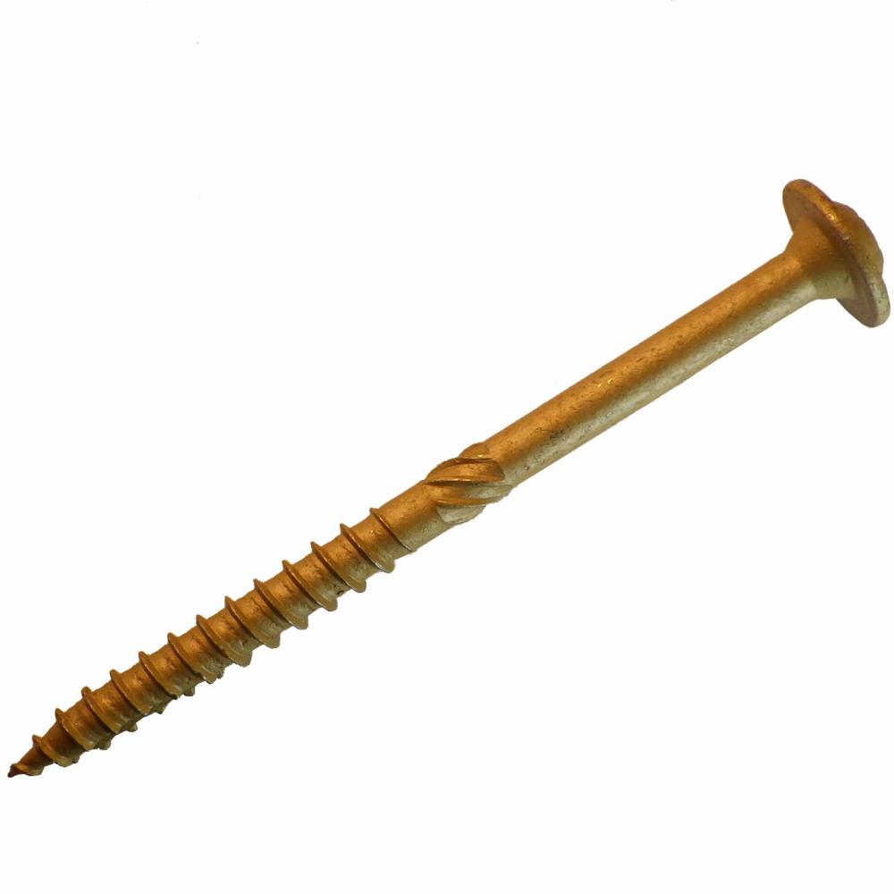 Western Builders Supply 2-1/2 In. Bronze Round Washer Head Type 17 Construction Lag Screw
