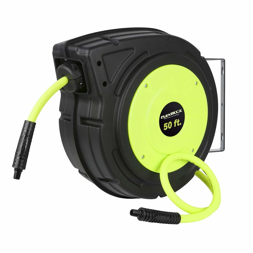 Flexzilla Enclosed Plastic Air Hose Reel 3/8 x 50