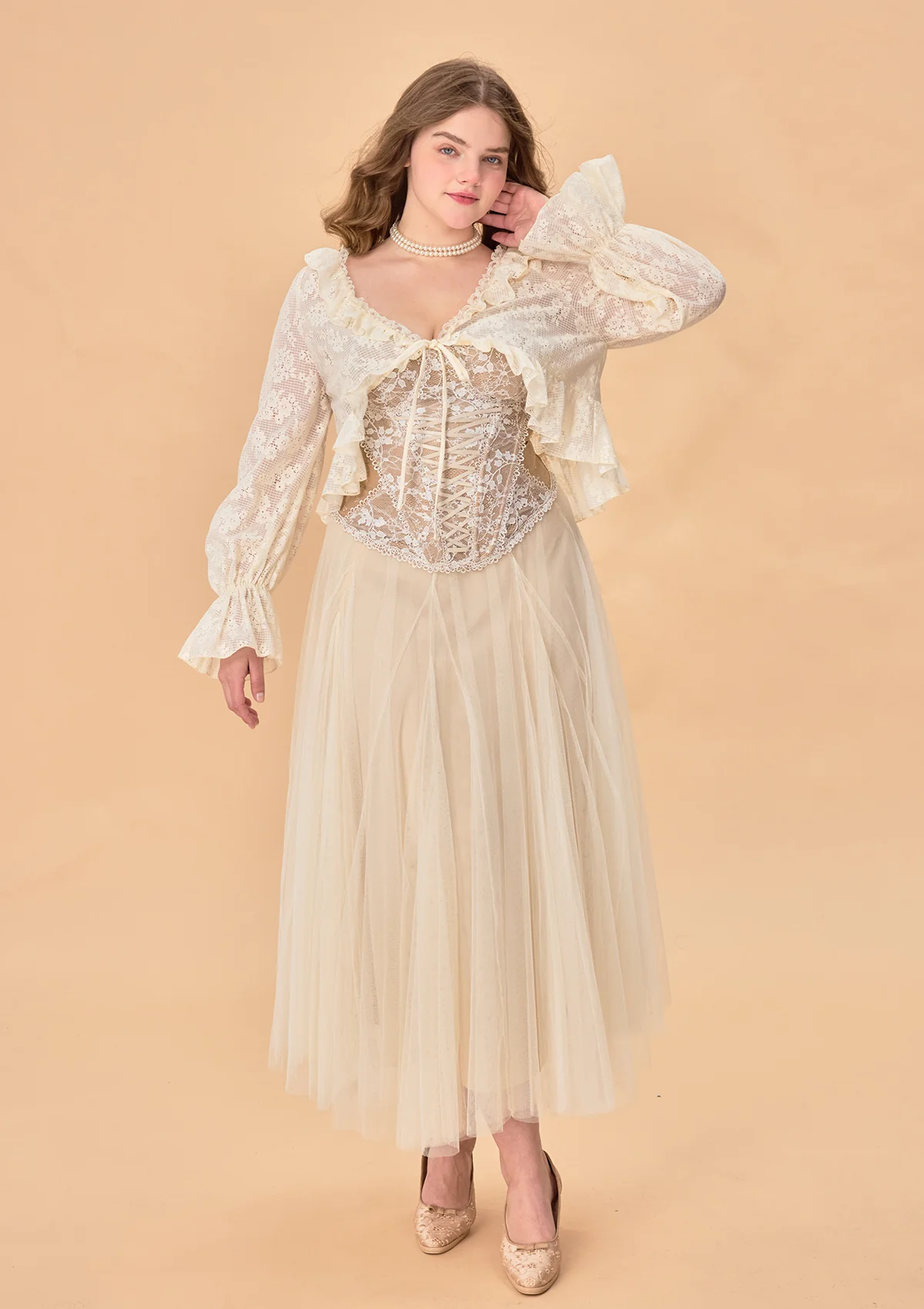 Curve & Plus All-purpose Herb Sauce Cardigan