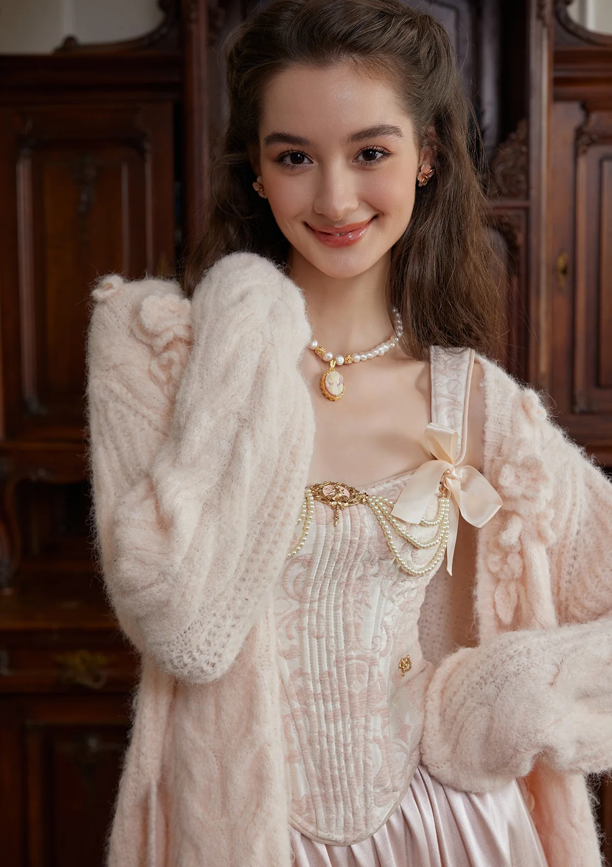 Semi-sweet Chiffon Knit Cardigan