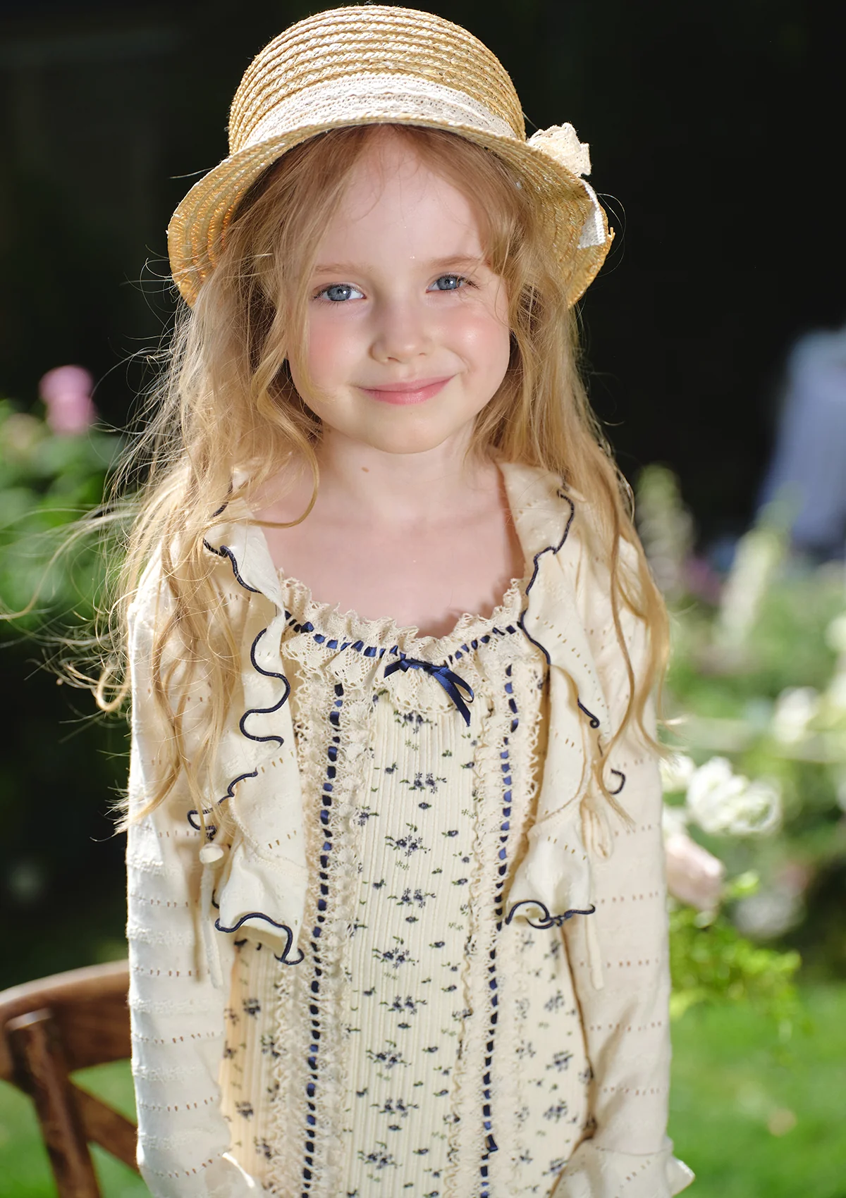 Toddler Girl Blueberry Knit Cardigan