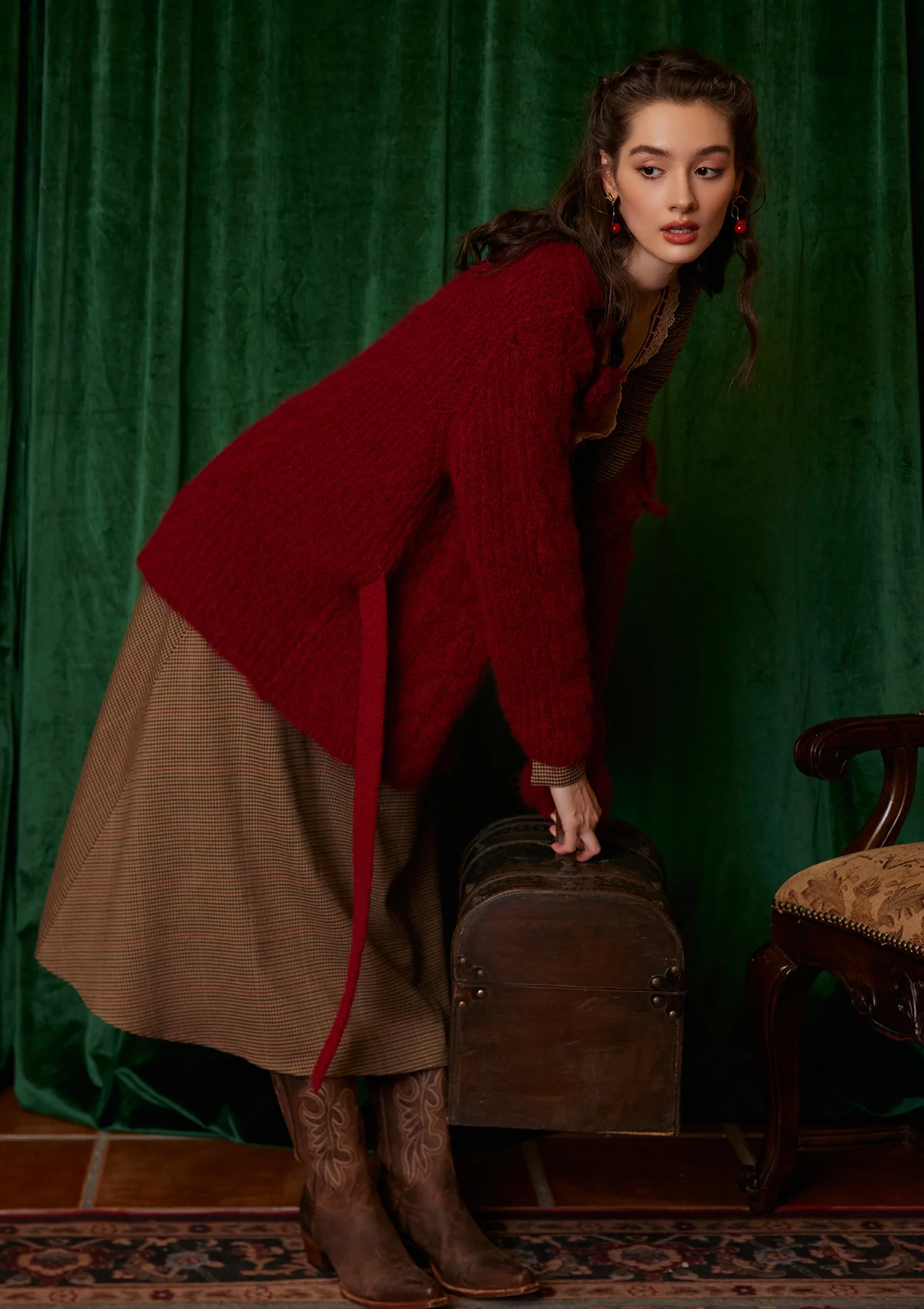 Semi-sweet Chiffon Knit Cardigan