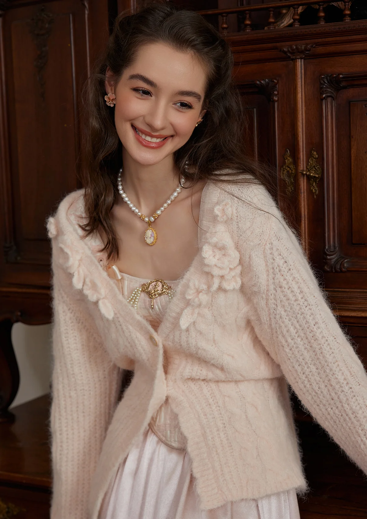 Semi-sweet Chiffon Knit Cardigan