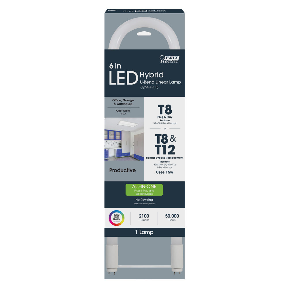 Feit Electric 6″ 32/34/40W U-Bend Tubular LED Bulb 1pk
