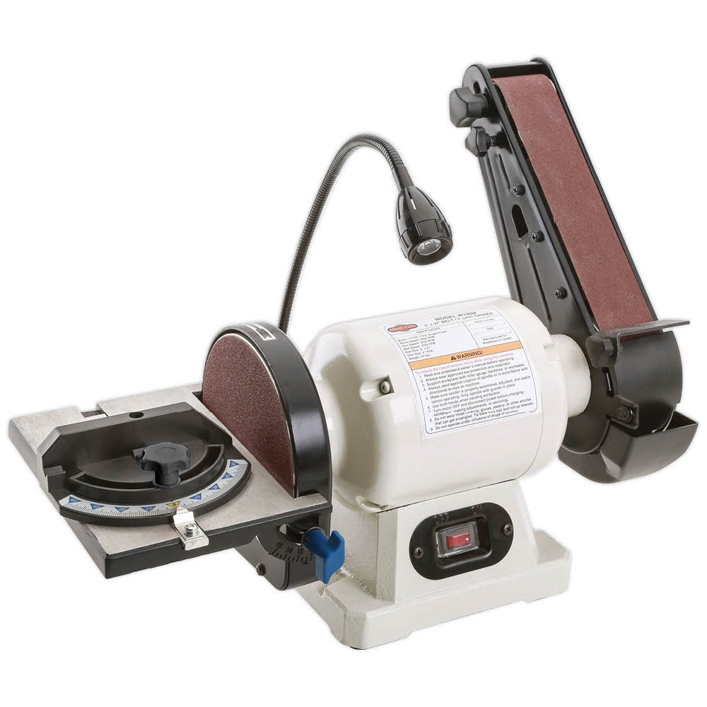 Shop Fox 2In x 27In Combo Belt / 6In Disc Sander